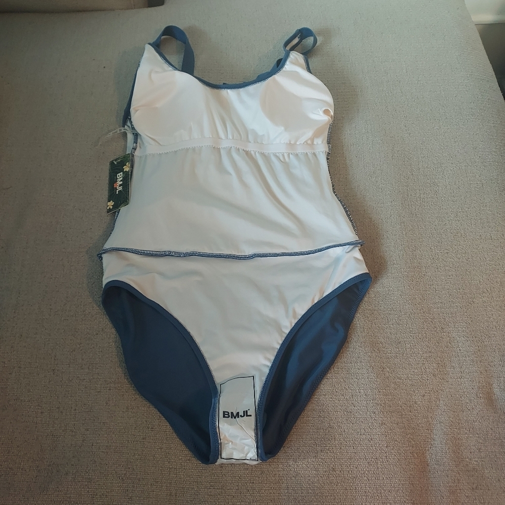BMJL Tummy Control Slimming One Piece Swim Dress Sz-M - Picture 9 of 13